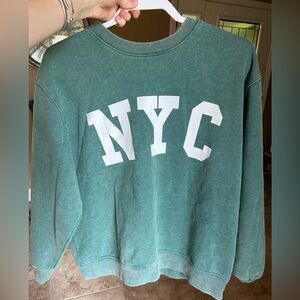 Wild Fable Green Crew Neck Sweater